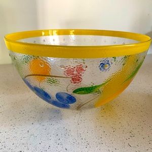 Vintage Hand Painted Fruit Bowl